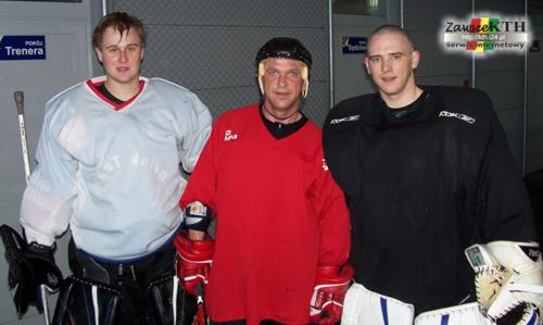 Grzegorz Myjak, gocinnie Norbert Cieraciew i Dawid Kruczek po ostatnim treningu KaTeHetw