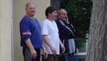 28.06.2010 - trening katehetw - od lewej trener Josef Dobos, masaysta Piotr Calik, II trener Adam Kilar