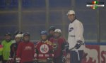 22.07.2010 - Hokejowe Lato w Krynicy-Zdroju, Vladimir Mihalik podczas treningu z dziemi  z Krynicy, Bardejova i Sabinova na krynickim lodowisku