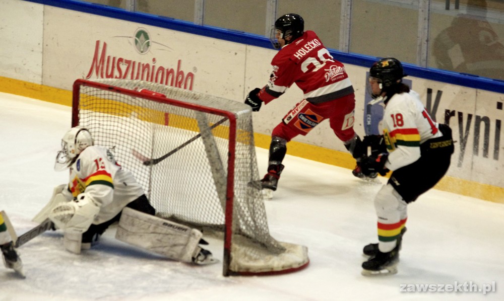 juniorzy młodsi w meczu z HC Presov w lidze słowackiej