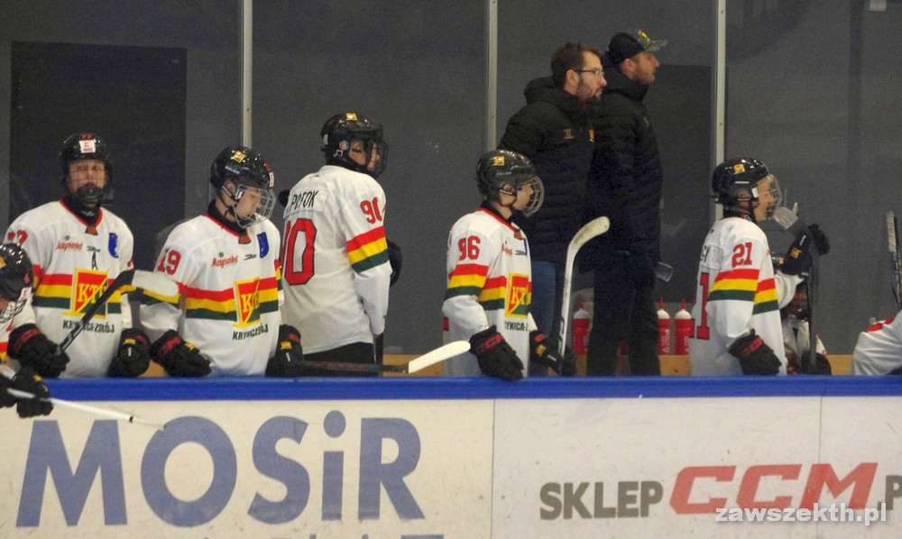 juniorzy młodsi w meczu z HC Presov w lidze słowackiej