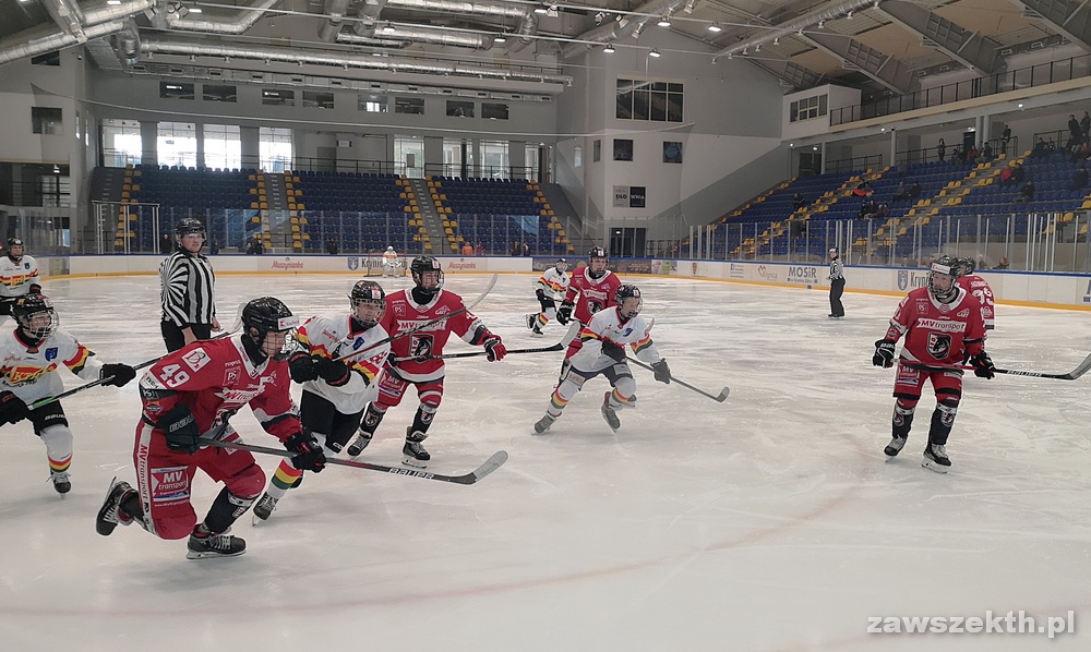 juniorzy młodsi w meczu z HC Presov w lidze słowackiej