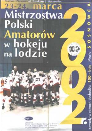 marzec 2002 - Mistrzostwa Polski Amatorw w Sosnowcu, z udziaem druyny kibicw KTH - Krynickie Diaby